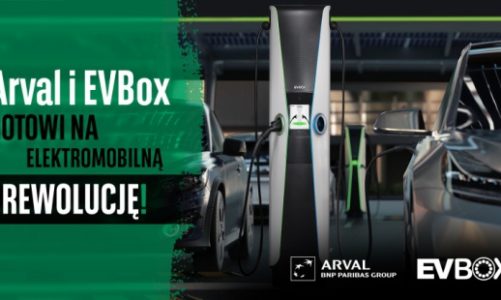 Samochód elektryczny w pakiecie z ładowarką od Arval i EVBox